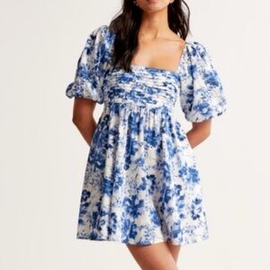 Abercrombie & Fitch Blue and White Floral Dress